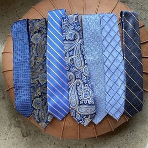 Blue Men’s Silk Ties- Lot or Individual